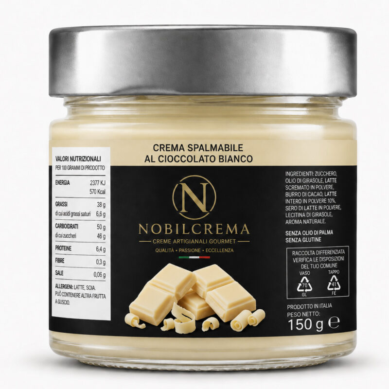 CREMA SPALMABILE AL CIOCCOLATO BIANCO SENZA GLUTINE
