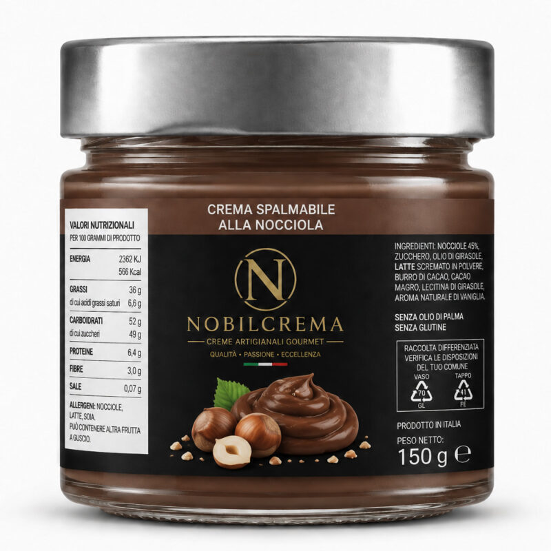 CREMA SPALMABILE AL CIOCCOLATO ALLA NOCCIOLA