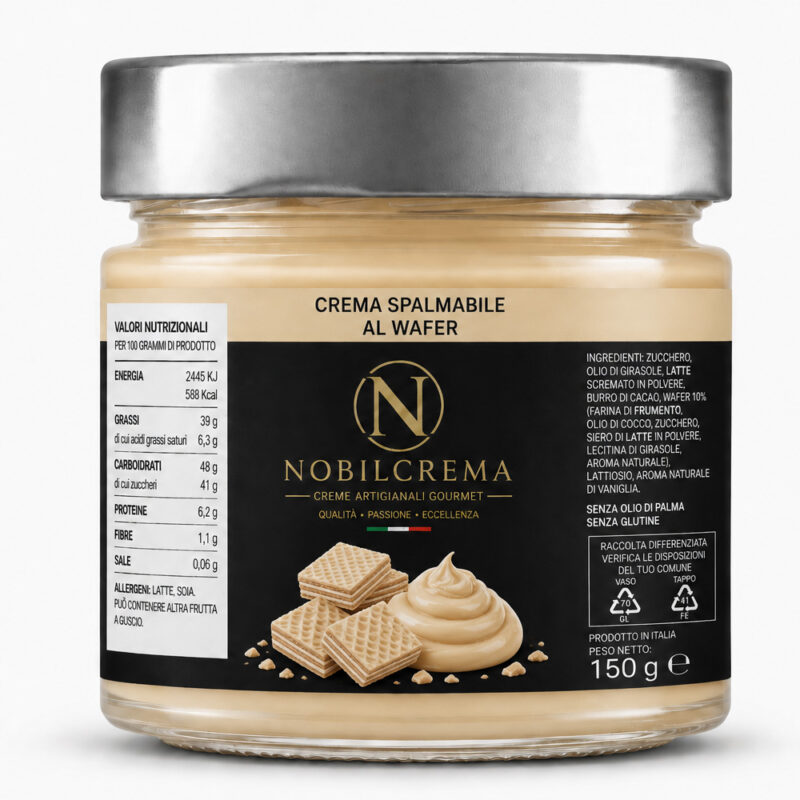 CREMA SPALMABILE AL CIOCCOLATO AL WAFER SENZA GLUTINE