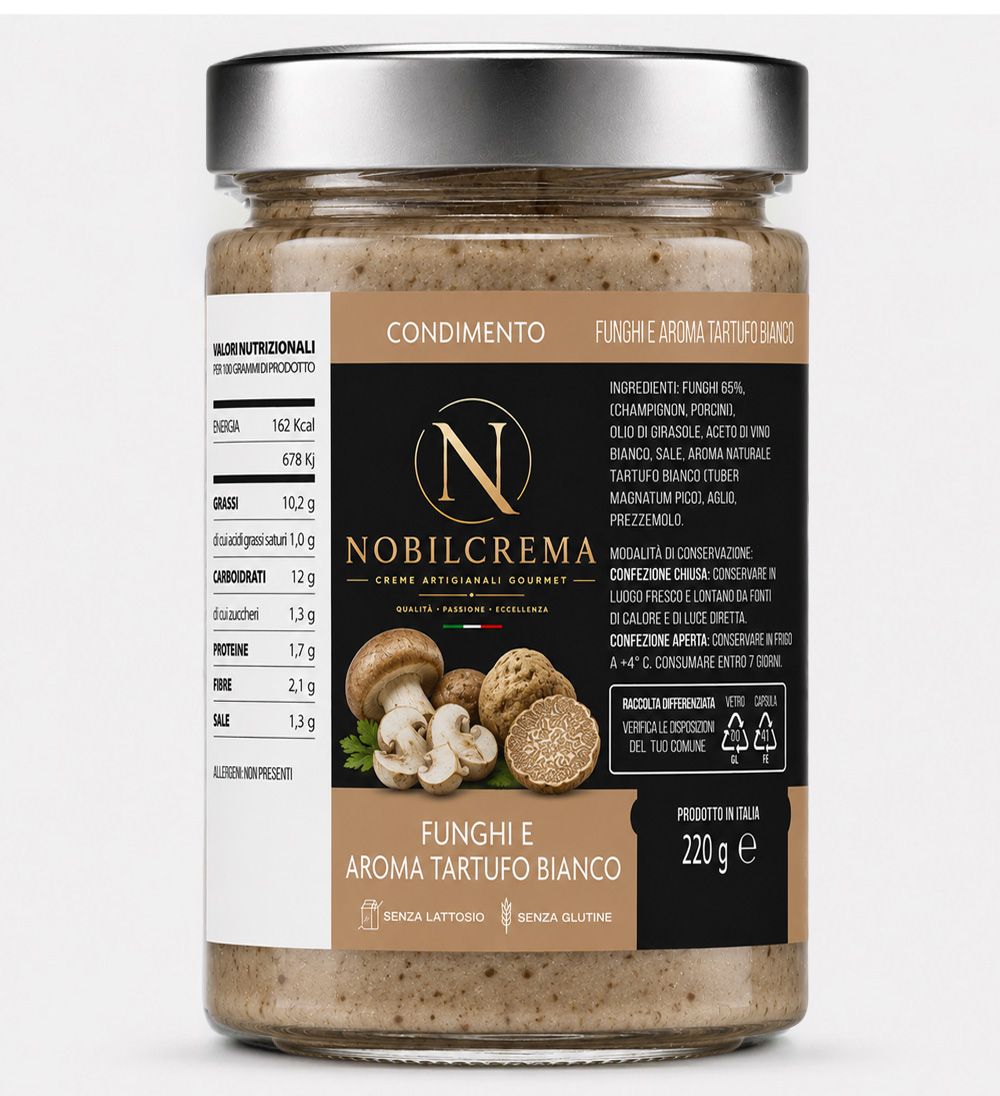 CREMA SPALMABILE IN AGRODOLCE FUNGHI AL TARTUFO